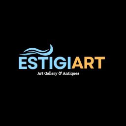 Logo EstigiArt sobre fondo negro